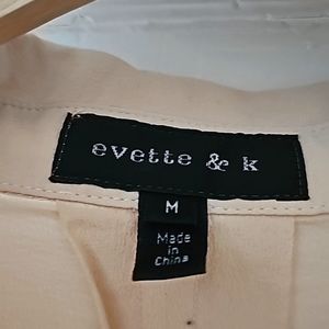 Evette & K Silk Button Down Shirt
